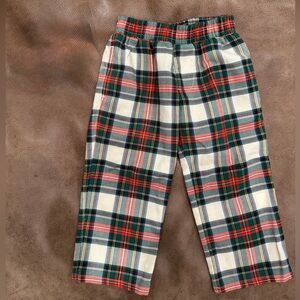 TBBC - Toddler Boy Tartan Dress Pants with elastic waist